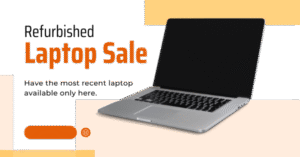 white and orange modern laptop facebook ad (4)