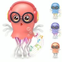 dancing jellyfish toy, crawling baby toy, musical baby toy
